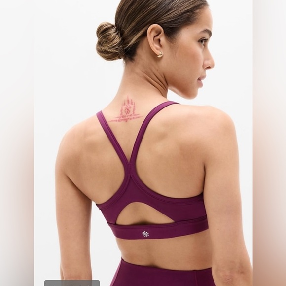 NWT-Athleta Plum Vital Bra, Small A-C - Picture 2 of 6